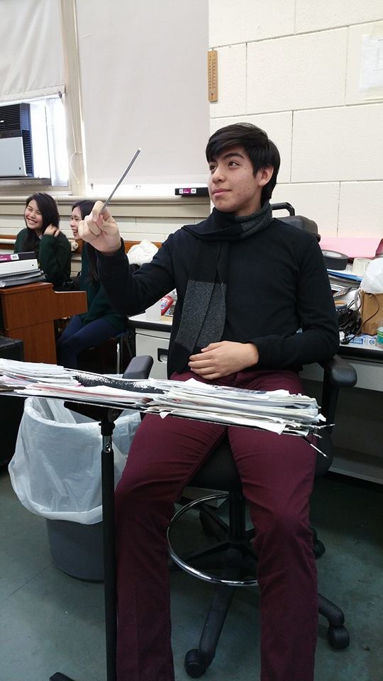 Me conducting my high school band